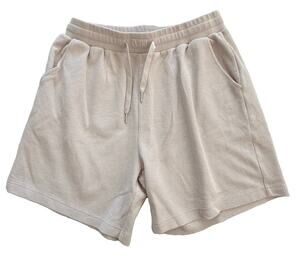 COMFRT Mens Stone Waffle Lounge 7" Shorts Drawstring Pull On Logo XL